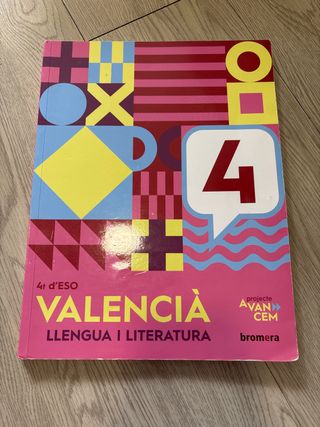 Avancem 4t ESO. Valencià: llengua i literatura