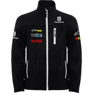 CHAQUETA MOTO CORTAVIENTOS SOFTSHELL TIPO HUSQVARN
