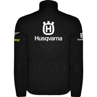 CHAQUETA MOTO CORTAVIENTOS SOFTSHELL TIPO HUSQVARN