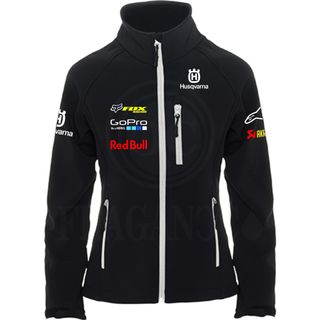 CHAQUETA MOTO CORTAVIENTOS SOFTSHELL TIPO HUSQVARN