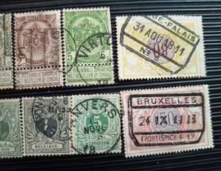 Antiguos sellos de Bélgica