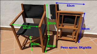 2 sedie da regista pieghevoli Keller - Minorca