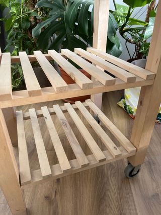Carrito auxiliar IKEA BEKVÄM madera