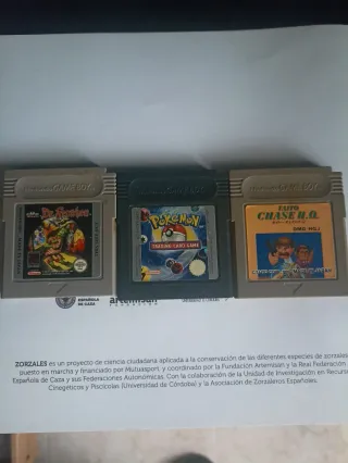 Juegos Game Boy: dracula Pokémon y Chase HQ