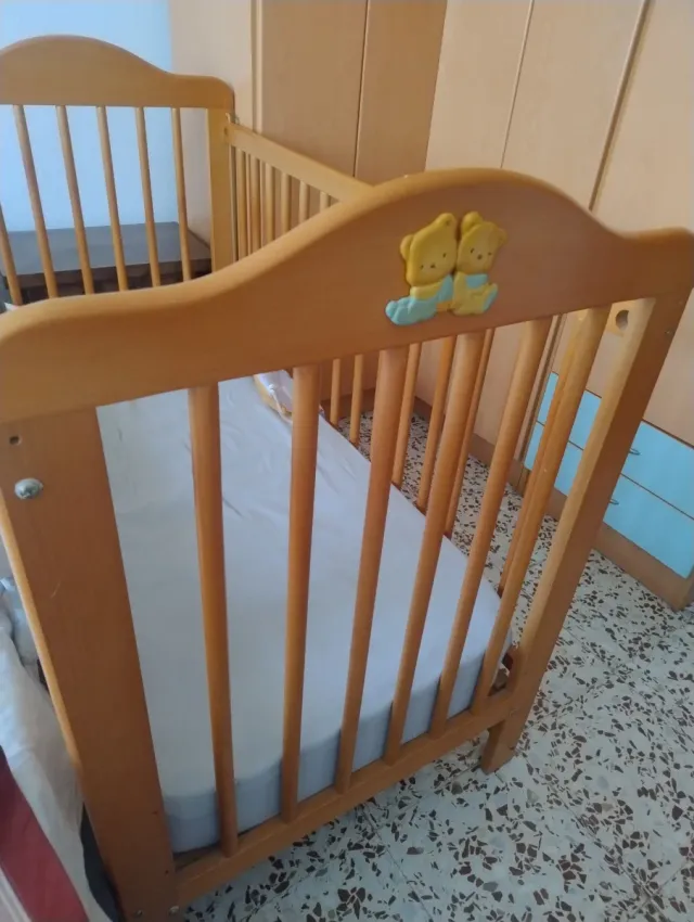 Cuna de madera 60x120