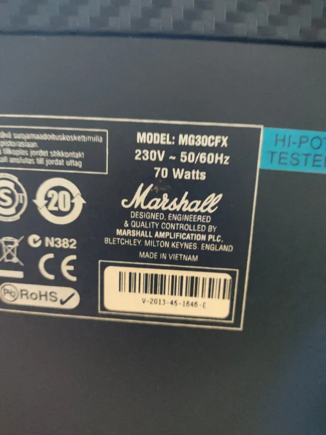 Marshall MG30CFX Amplificador Guitarra
