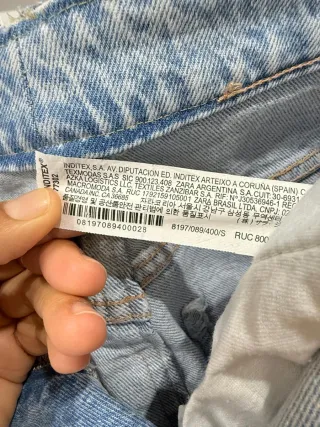 Falda midi vaquera S