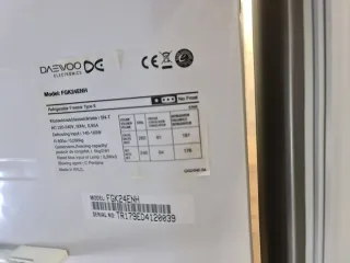 Nevera Daewoo A+ Plateada