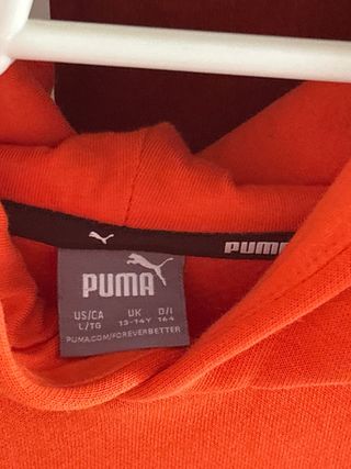 Sudadera Puma Naranja