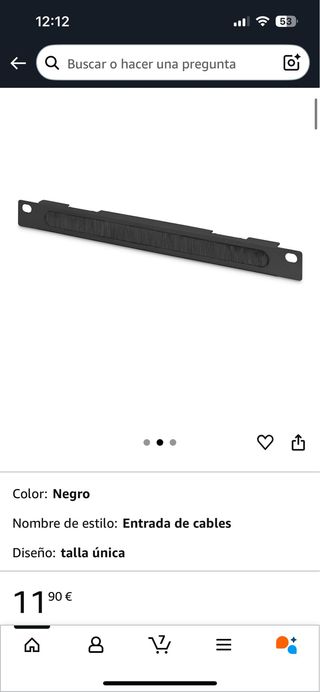 DIGITUS Entrada de Cables 10'' con Tira de Cepillo