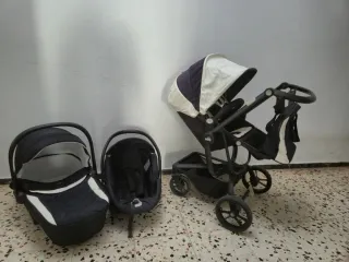 Trio Paseo Cam: Silla, Capazo y Grupo 0 con bolso.