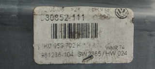 ELEVALUNAS DELANTERO DERECHO VOLKSWAGEN GOLF V BE