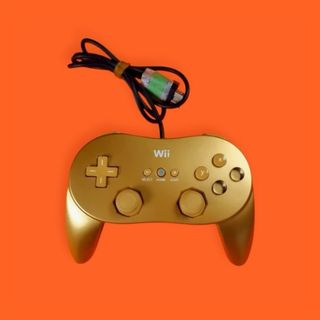 Mando Clásico Dorado / Wii