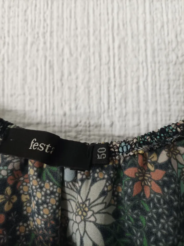 Vestido estampado floral mujer