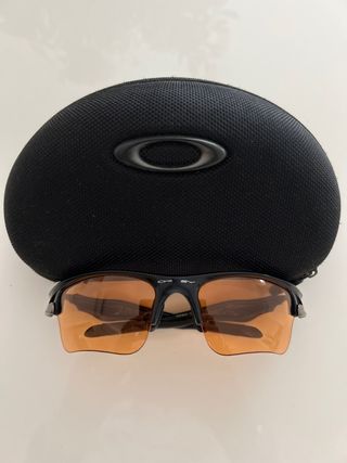 Gafas Oakley Montura Negra Lentes Naranja