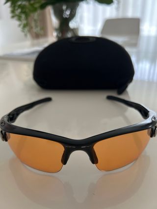 Gafas Oakley Montura Negra Lentes Naranja