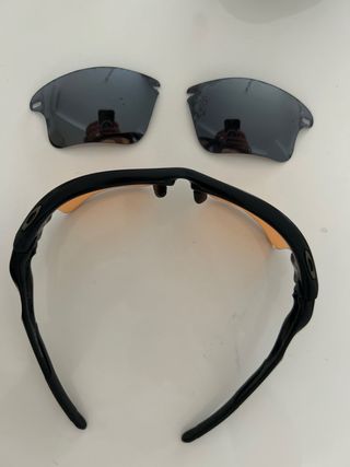 Gafas Oakley Montura Negra Lentes Naranja