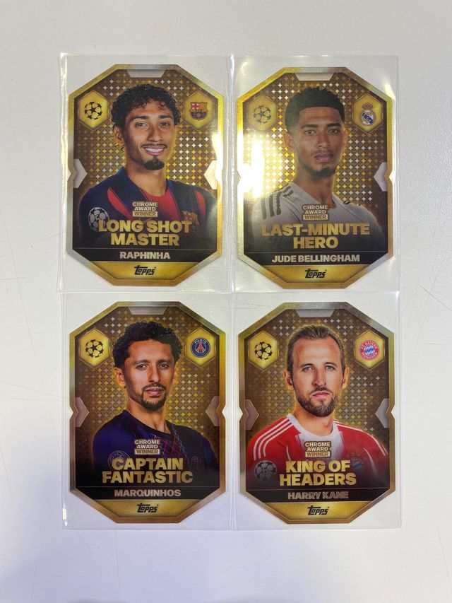 Match Attax 25-26 Chrome award winner cards 