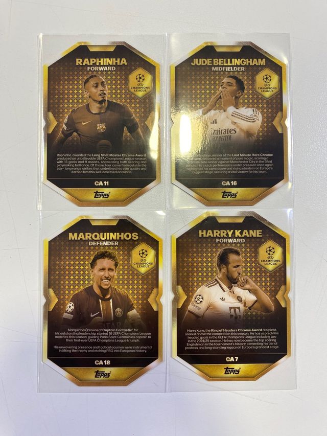 Match Attax 25-26 Chrome award winner cards 