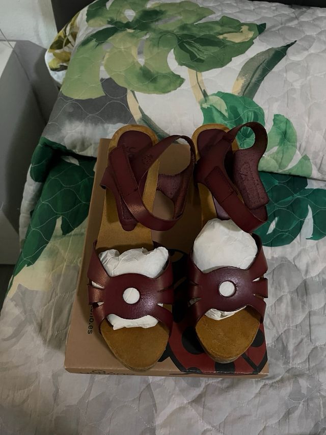 Tacones Yokono Mujer Talla 41 Rojos Nuevos