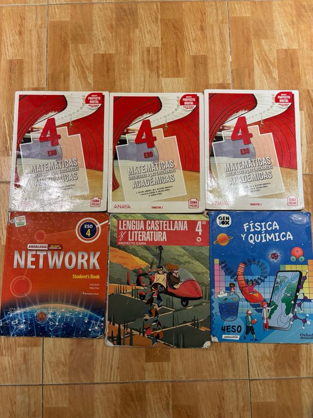 Lote de libros de 4º de la ESO