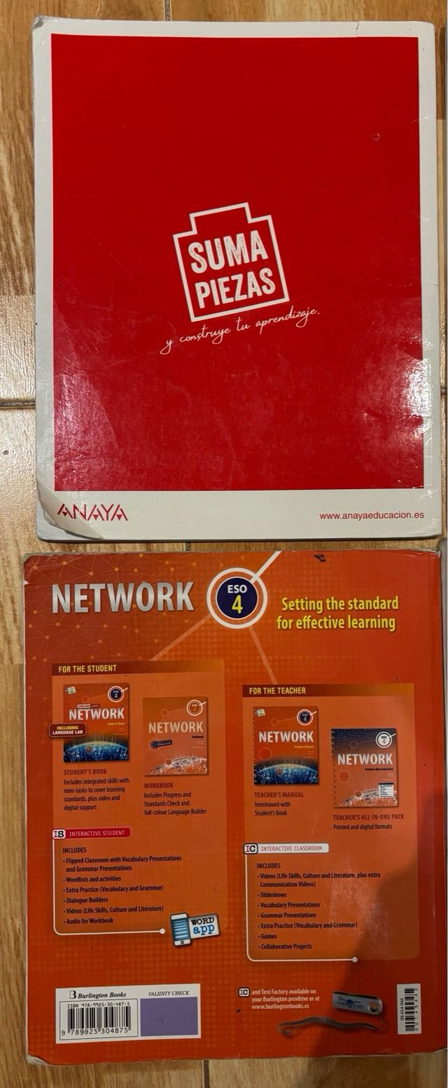 Lote de libros de 4º de la ESO