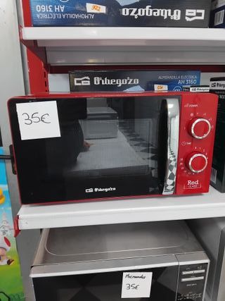 Microondas  Rojo + garantía 