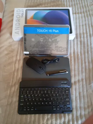 Tablet Android Touch 10 Plus con accesorios