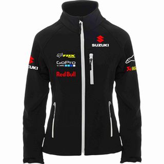 CHAQUETA MOTO CORTAVIENTOS SOFTSHELL TIPO SUZUKI