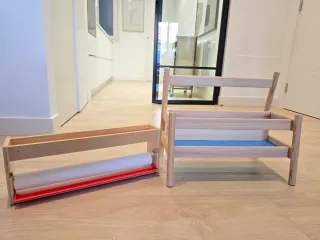 Estantería Infantil Ikea Flisat + portarollos MALA