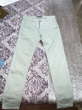 Pantalones Chinos Zara Verdes