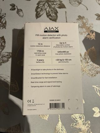 Detector alarma Ajax MotionCam