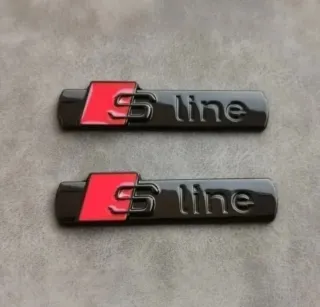  Audi Sline Emblema Logo Lateral A3 A4 A5 A6 A7 Q5