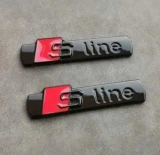  Audi Sline Emblema Logo Lateral A3 A4 A5 A6 A7 Q5