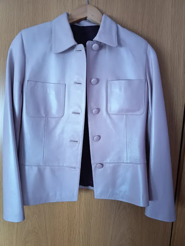 Cazadora Piel Rosa Talla 42