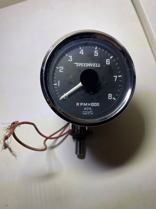 Tacómetro Speedwell Coche Clásico 4 Cilindros