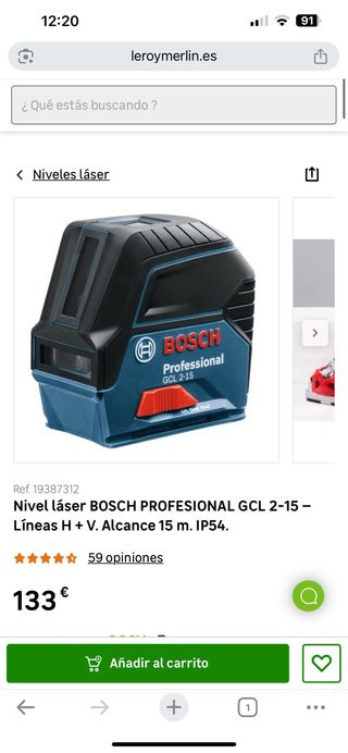 Nivel láser Bosch GCL 2-15