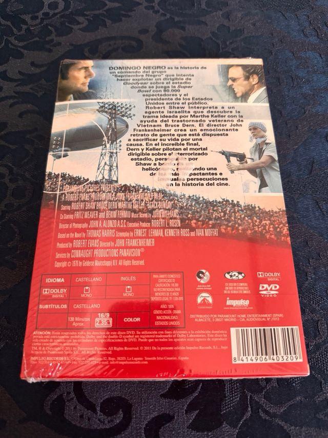 DVD Película Domingo Negro