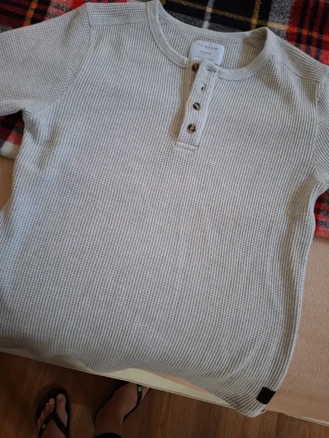 Jersey gris Primark manga larga