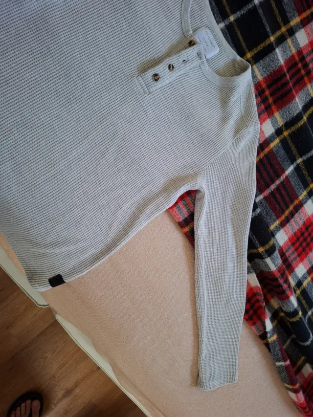Jersey gris Primark manga larga