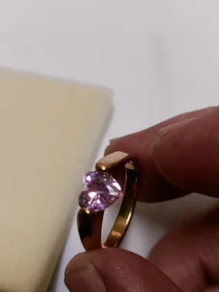 Anillo Corazón Rosa Acero Inoxidable
Bisutería 