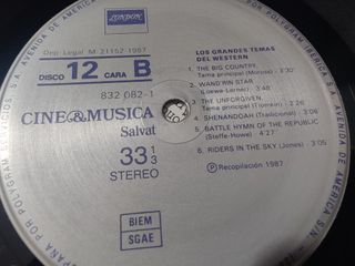 Vinilo Cine & Música: Los Grandes Temas del Wester