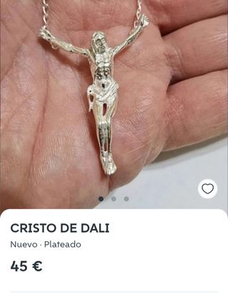 Colgante Cristo de Dalí Plata de Ley