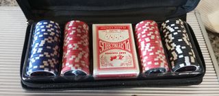 Fichas de póker con estuche