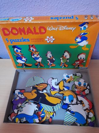  Puzzle Donald y Amigos Disney antiguo