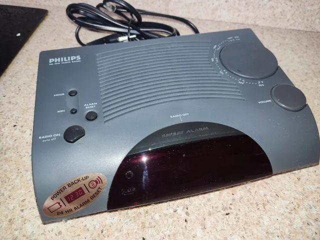 Radio Despertador Phillips FM MW Vintage