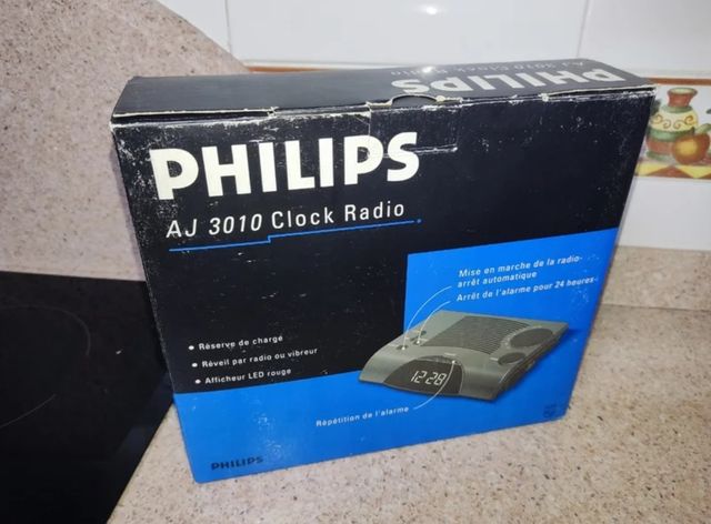 Radio Despertador Phillips FM MW Vintage