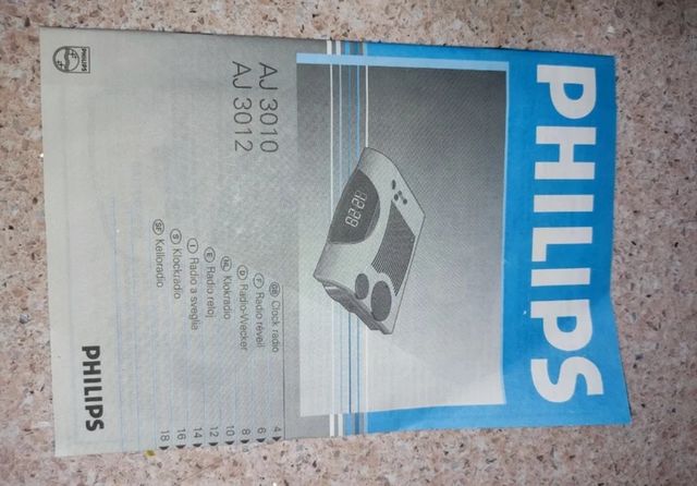 Radio Despertador Phillips FM MW Vintage