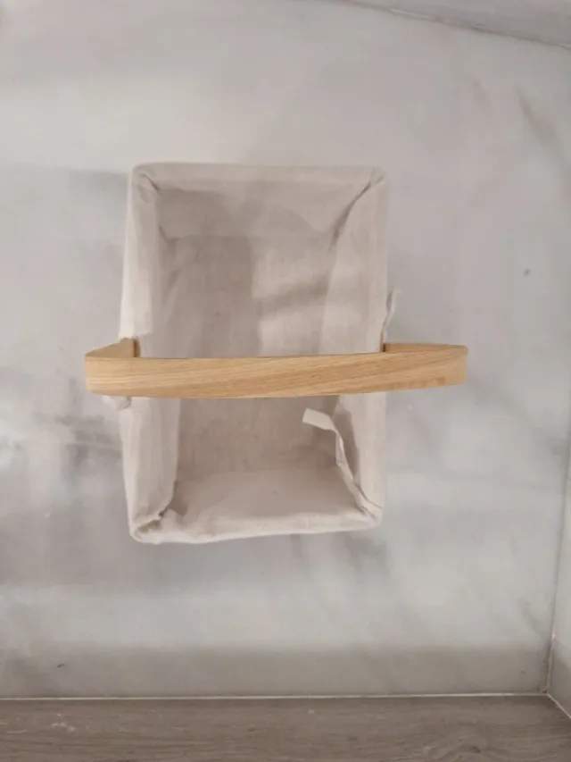 Cesta tejida con forro extraíble