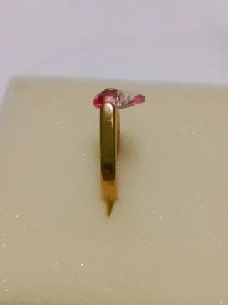 Nuevo,Anillo Acero Inoxidable Rosa Bisutería 